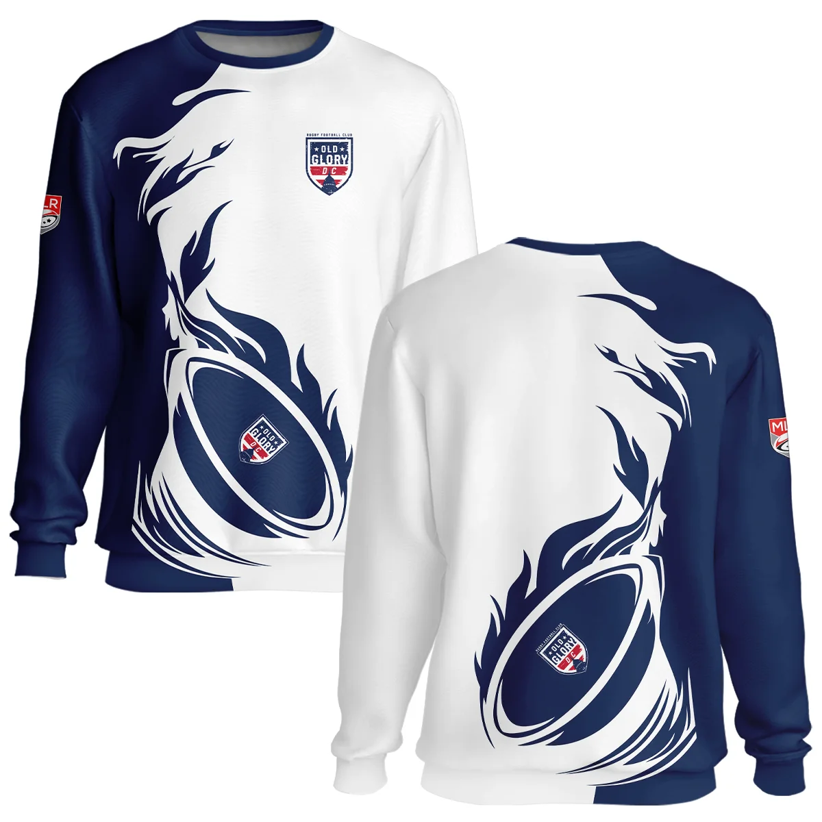 Rugby Fire Color Unisex Sweatshirt Old Glory DC Major League Rugby All Over Prints QTRB200724A1DCZVPL