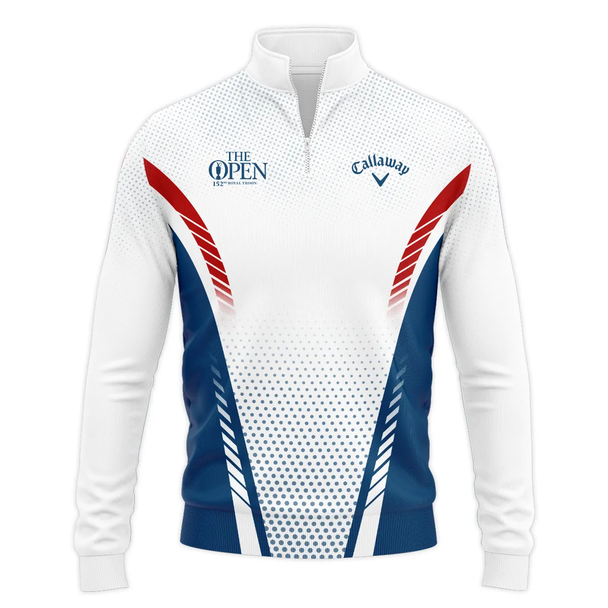 Special Release Blue Red White Us Flag Callaway 152nd Open Championship Quarter-Zip Jacket All Over Prints BLTOP090724A1CLWSWZ