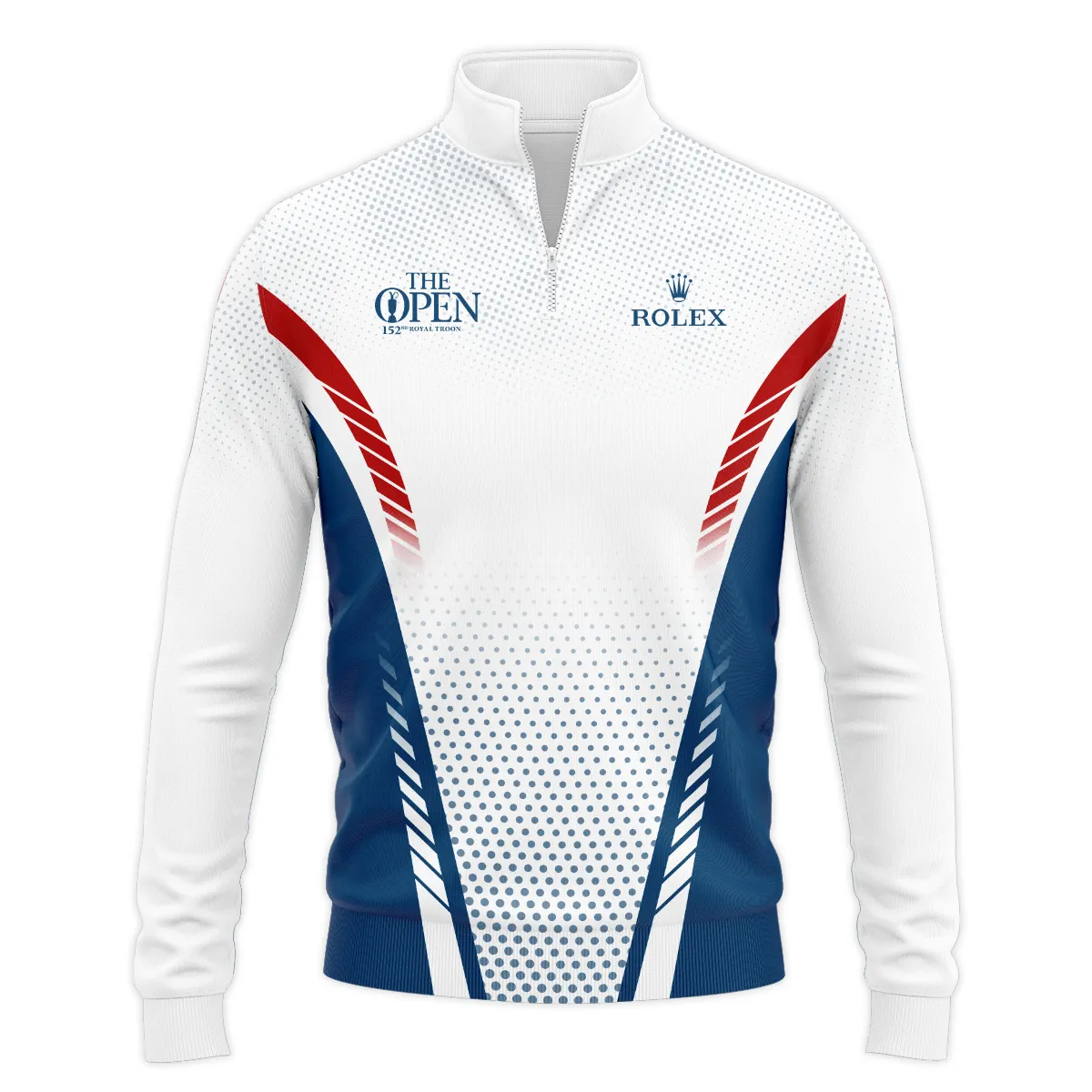 Special Release Blue Red White Us Flag Rolex 152nd Open Championship Quarter-Zip Jacket All Over Prints BLTOP090724A1ROXSWZ