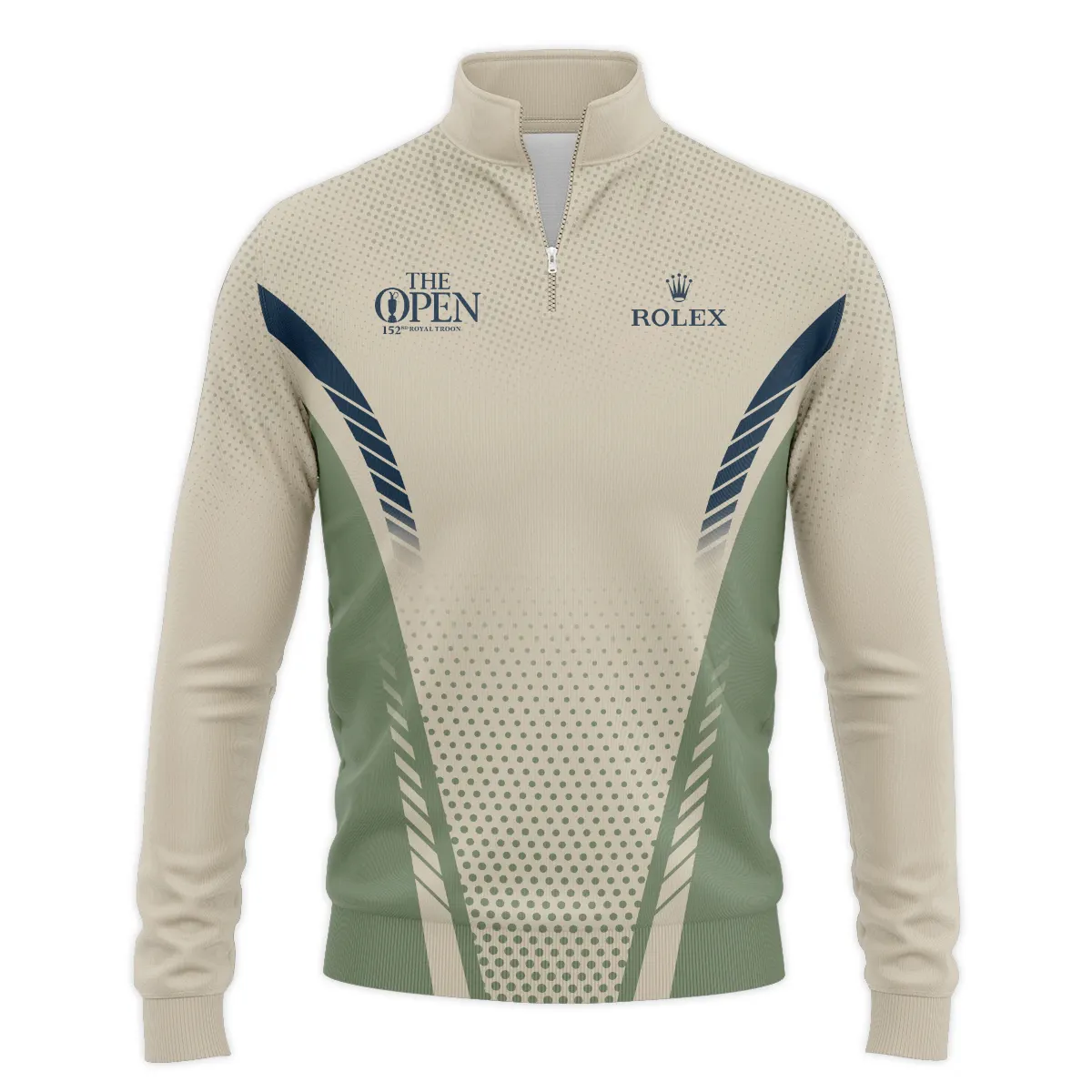 Special Release Tan Green Rolex 152nd Open Championship Quarter-Zip Jacket All Over Prints BLTOP090724A3ROXSWZ