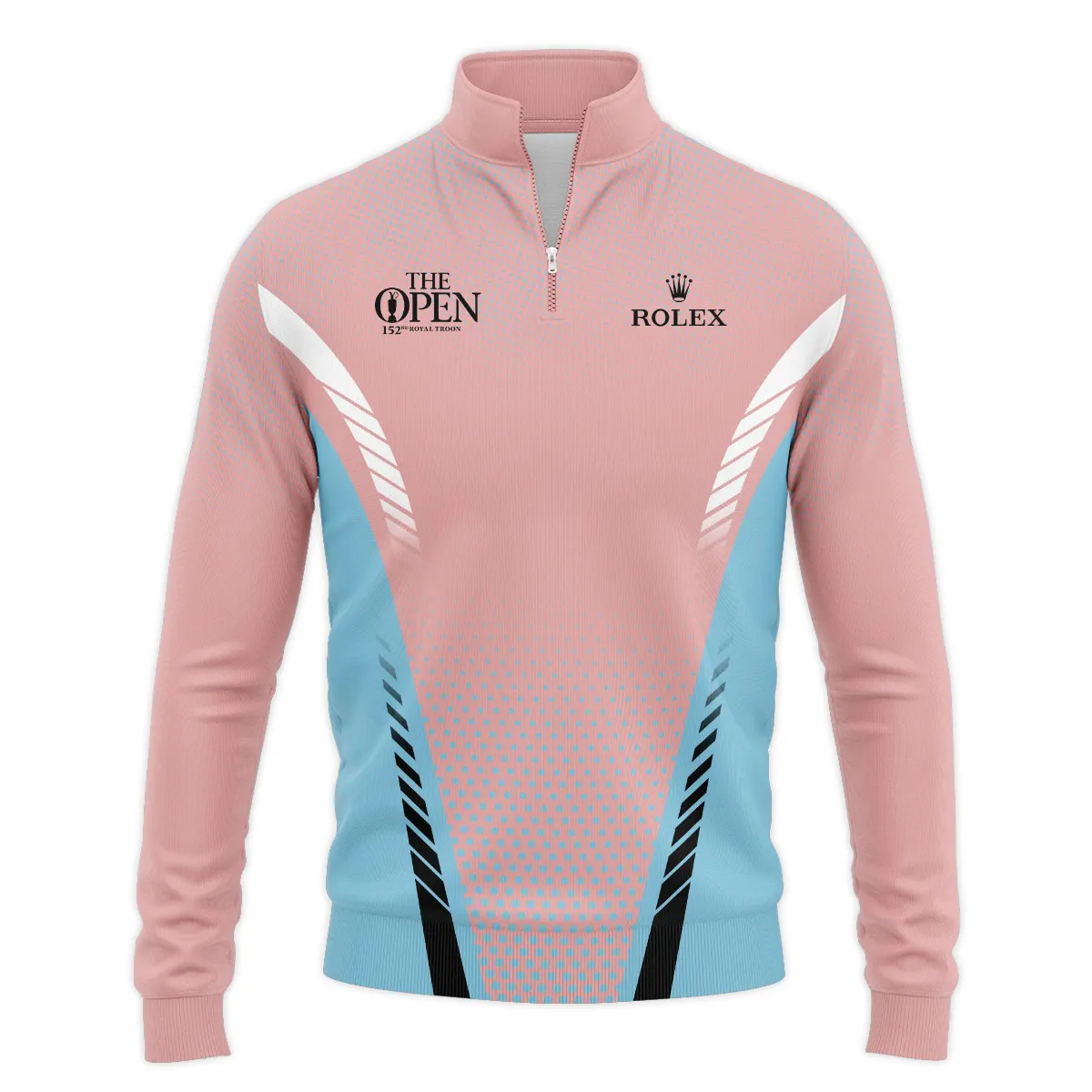 Special Release Pink Light Blue Rolex 152nd Open Championship Quarter-Zip Jacket All Over Prints BLTOP090724A4ROXSWZ