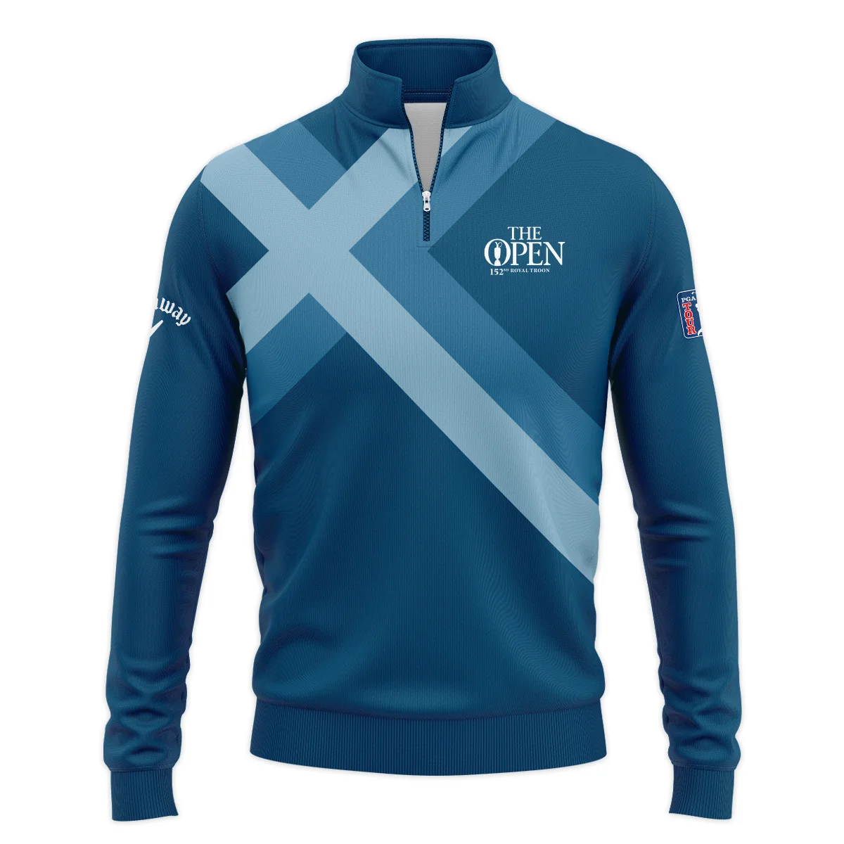 Special Release Callaway 152nd Open Championship Slightly Desaturated Blue Background Quarter-Zip Jacket All Over Prints HOTOP080724A01CLWSWZ