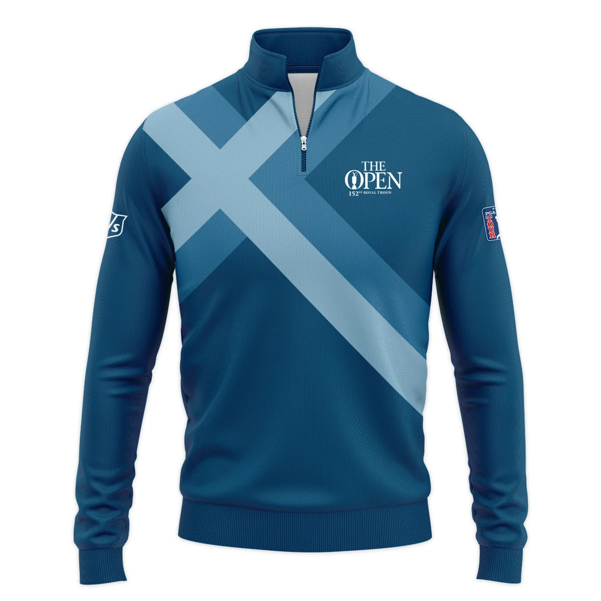 Special Release Wilson Staff 152nd Open Championship Slightly Desaturated Blue Background Quarter-Zip Jacket All Over Prints HOTOP080724A01WSSWZ