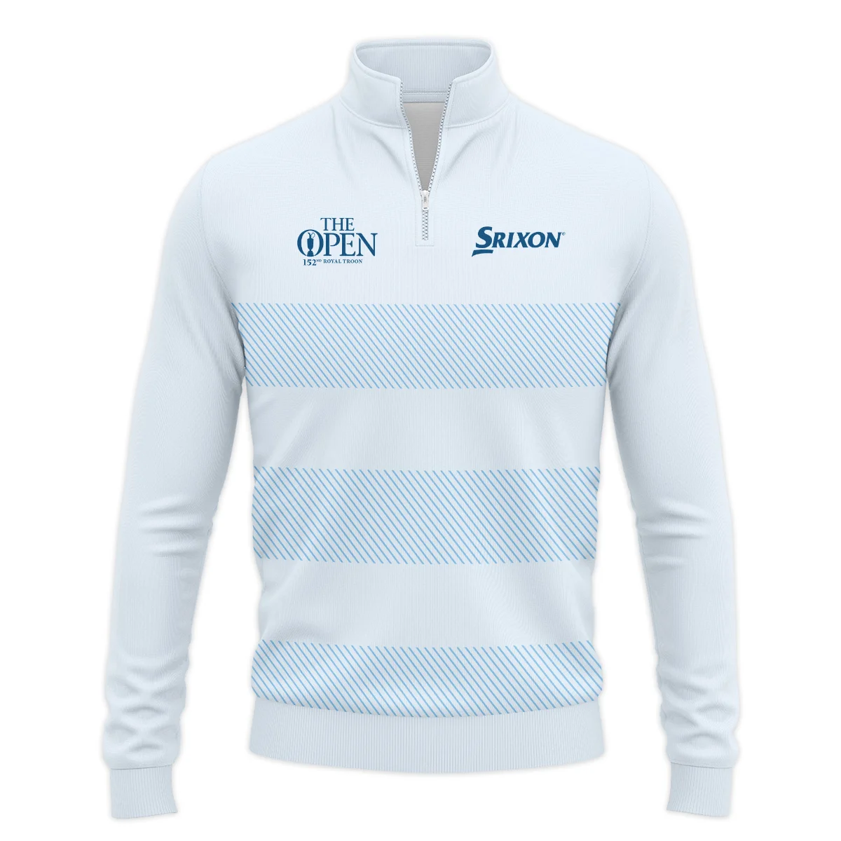 Special Release Srixon 152nd Open Championship Light Blue Background Line Pattern Quarter-Zip Jacket All Over Prints HOTOP100724A01SRISWZ