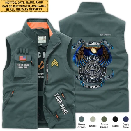 Personalized Gift Service Honor Sacrifice U.S. Army Outdoor Sleeveless Vest BLVTR270724A2AM