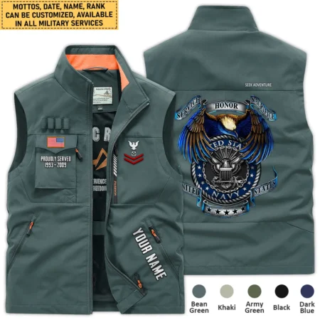 Personalized Gift Service Honor Sacrifice U.S. Navy Outdoor Sleeveless Vest BLVTR270724A2NV