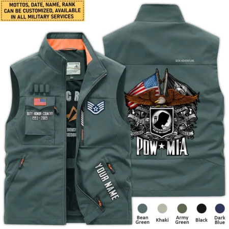 Personalized Gift POW MIA All Gave Some Some Gave All U.S. Air Force Outdoor Sleeveless Vest BLVTR270724A7AF