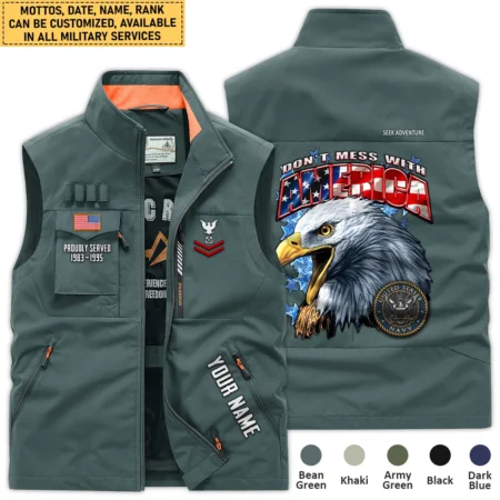 Personalized Gift Dont Mess With America U.S. Navy Outdoor Sleeveless Vest BLVTR290724A1NV