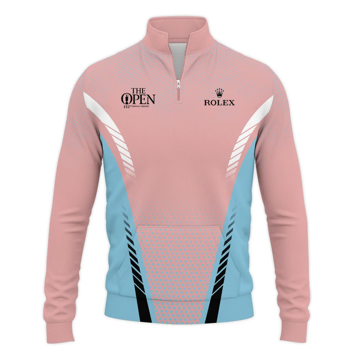 Special Release Pink Light Blue Rolex 152nd Open Championship Performance Quarter Zip Sweatshirt With Pockets All Over Prints BLTOP090724A4ROXQZS