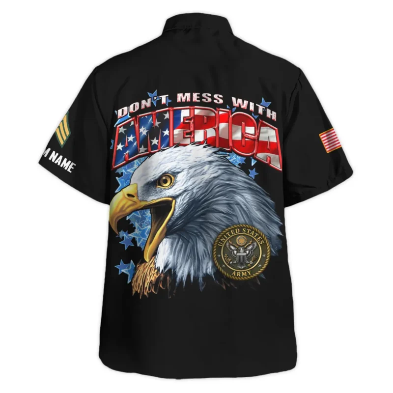 Dont Mess With America Veteran U.S. Army Apparel All Over Prints BLVTR240724A1AM - Hawaiian Shirt