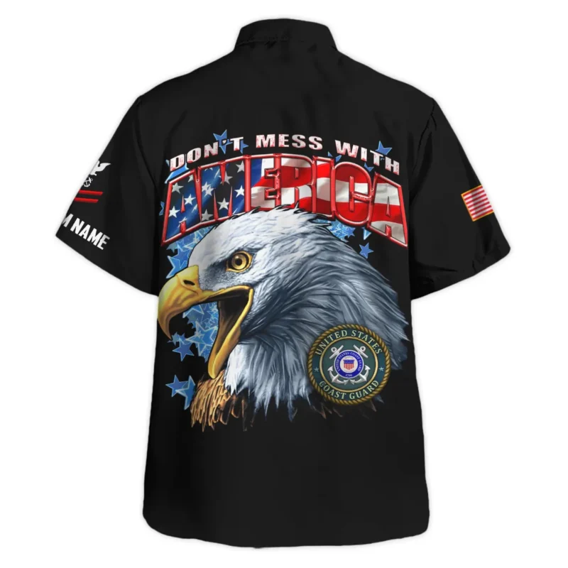 Dont Mess With America Veteran U.S. Coast Guard Apparel All Over Prints BLVTR240724A1CG - Hawaiian Shirt