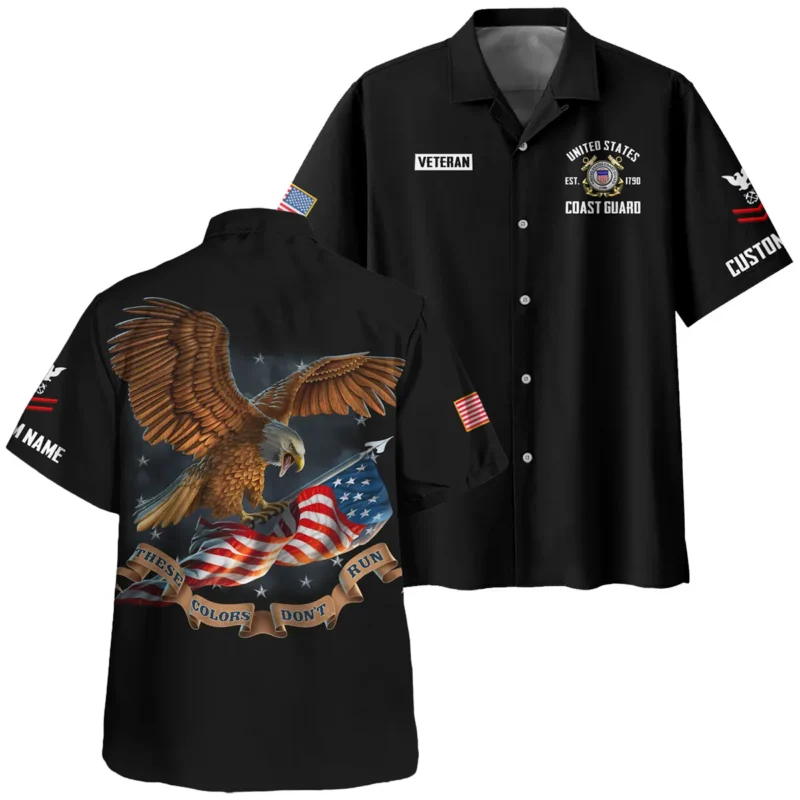 These Colors Dont Run Veteran U.S. Coast Guard Apparel All Over Prints BLVTR240724A3CG - Hawaiian Shirt