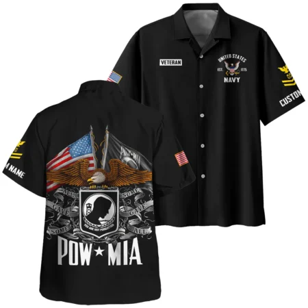 POW MIA All Gave Some Some Gave All Veteran U.S. Navy Apparel All Over Prints BLVTR260724A1NV - Hawaiian Shirt