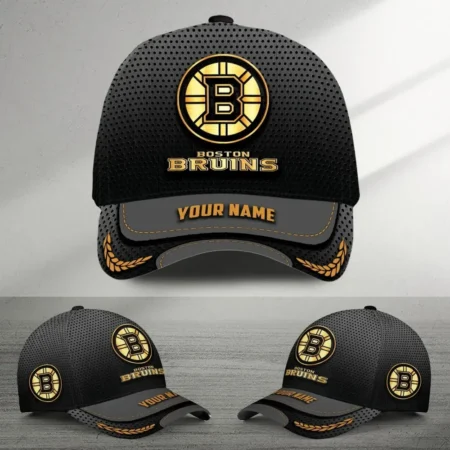 Boston Bruins  Gold Color Mix Carbon Fiber Circle National Hockey League All Over Prints