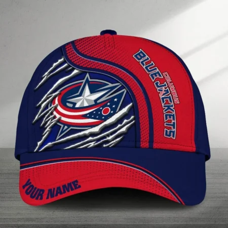 Columbus Blue Jackets Sport Mix Color National Hockey League Caps All Over Prints