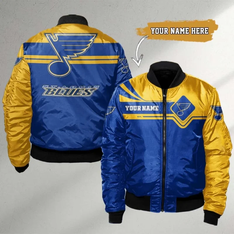 St Louis Blues Bomber Mix Color National Hockey League All Over Prints