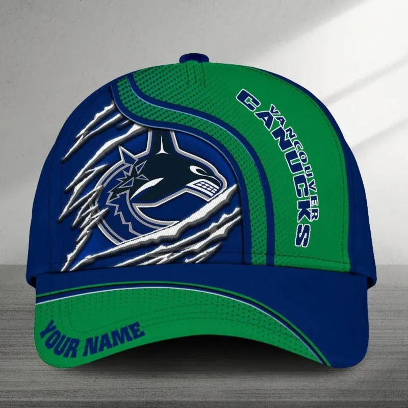 Vancouver Canucks Sport Mix Color National Hockey League Caps All Over Prints