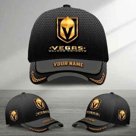 Vegas Golden Knights  Gold Color Mix Carbon Fiber Circle National Hockey League All Over Prints