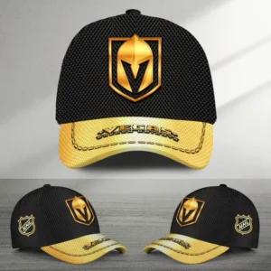 Vegas Golden Knights Gold Carbon Color National Hockey League Caps All Over Prints