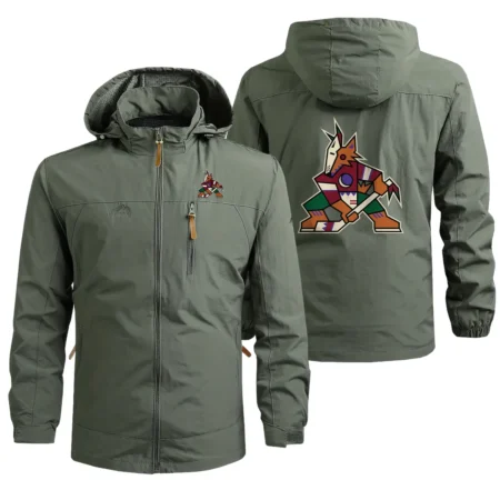 Collection Release Arizona Coyotes National Hockey League Waterproof Outdoor Jacket BLNHL260824A4AC