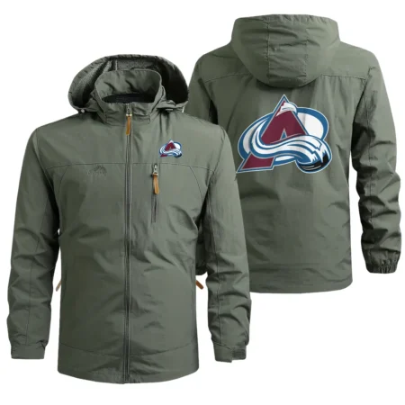 Collection Release Colorado Avalanche National Hockey League Waterproof Outdoor Jacket BLNHL260824A4CA