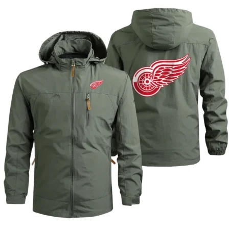 Collection Release Detroit Red Wings National Hockey League Waterproof Outdoor Jacket BLNHL260824A4DRW