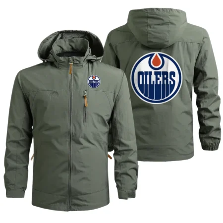 Collection Release Edmonton Oilers National Hockey League Waterproof Outdoor Jacket BLNHL260824A4EO