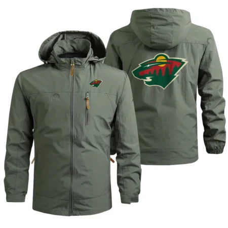 Collection Release Minnesota Wild National Hockey League Waterproof Outdoor Jacket BLNHL260824A4MW