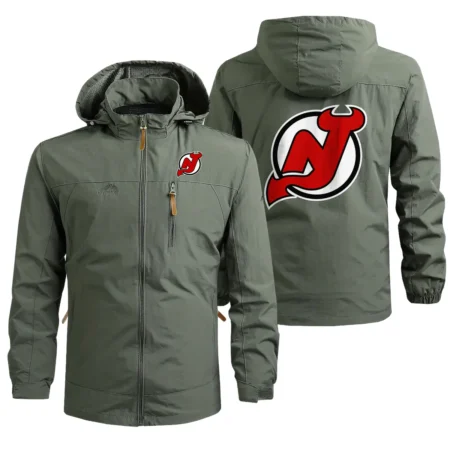 Collection Release New Jersey Devils National Hockey League Waterproof Outdoor Jacket BLNHL260824A4NJD