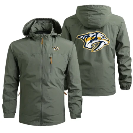 Collection Release Nashville Predators National Hockey League Waterproof Outdoor Jacket BLNHL260824A4NP