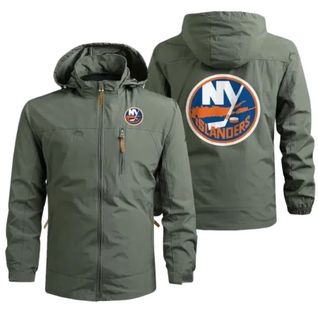 Collection Release New York Islanders National Hockey League Waterproof Outdoor Jacket BLNHL260824A4NYI