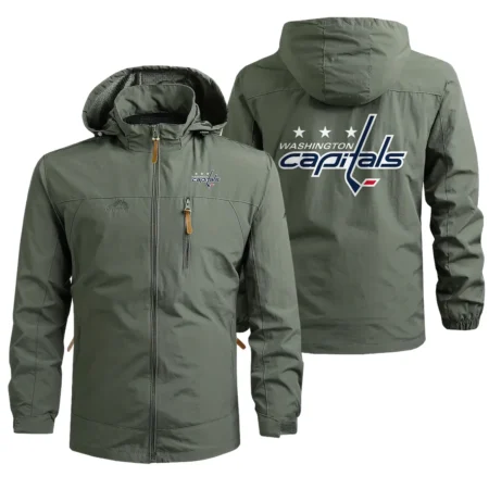 Collection Release Washington Capitals National Hockey League Waterproof Outdoor Jacket BLNHL260824A4WC