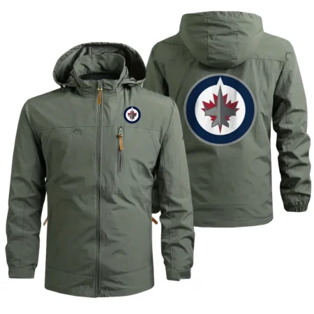 Collection Release Winnipeg Jets National Hockey League Waterproof Outdoor Jacket BLNHL260824A4WJ