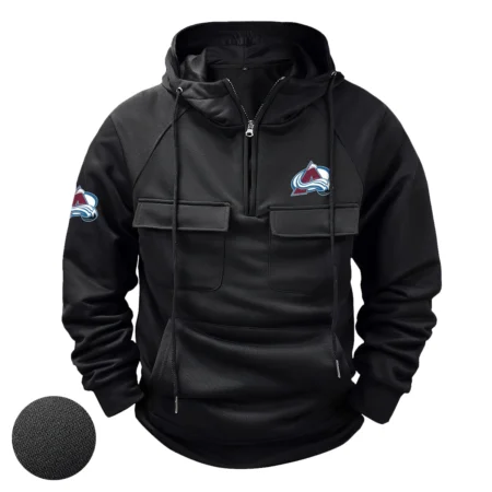 Collection Release Colorado Avalanche National Hockey League Tactical Quarter Zip Hoodie BLNHL260824A2CA