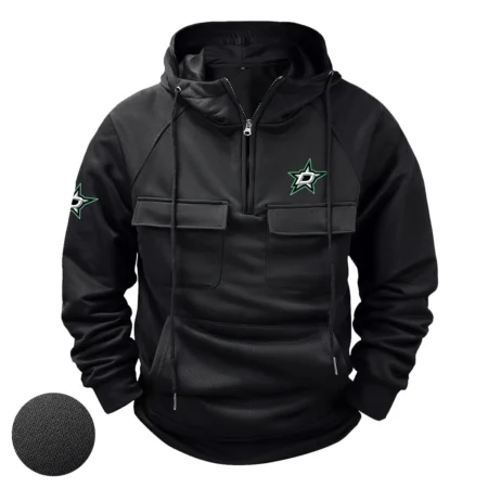 Collection Release Dallas Stars National Hockey League Tactical Quarter Zip Hoodie BLNHL260824A2DS