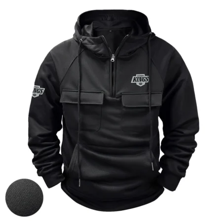 Collection Release Los Angeles Kings National Hockey League Tactical Quarter Zip Hoodie BLNHL260824A2LAK