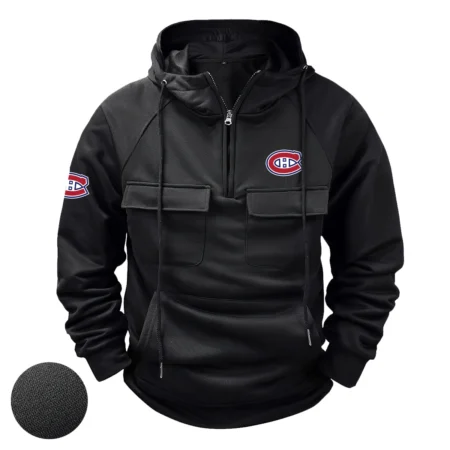 Collection Release Montreal Canadiens National Hockey League Tactical Quarter Zip Hoodie BLNHL260824A2MC