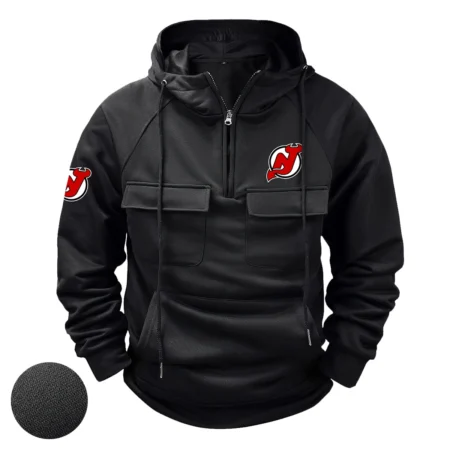 Collection Release New Jersey Devils National Hockey League Tactical Quarter Zip Hoodie BLNHL260824A2NJD