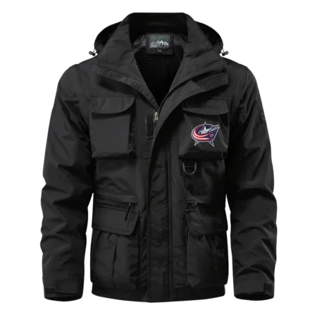 Collection Release Columbus Blue Jackets National Hockey League Multi Pocket Jacket BLNHL260824A9CBJ