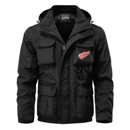 Collection Release Detroit Red Wings National Hockey League Multi Pocket Jacket BLNHL260824A9DRW