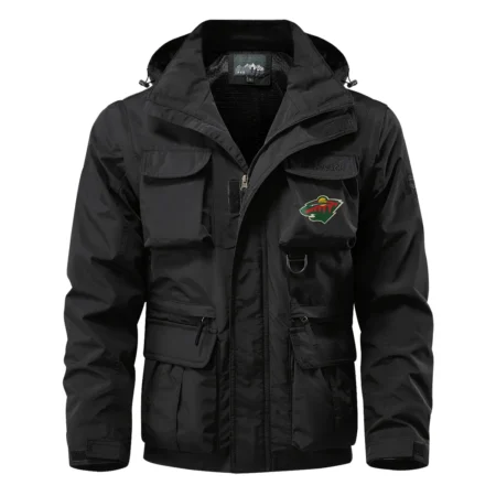 Collection Release Minnesota Wild National Hockey League Multi Pocket Jacket BLNHL260824A9MW