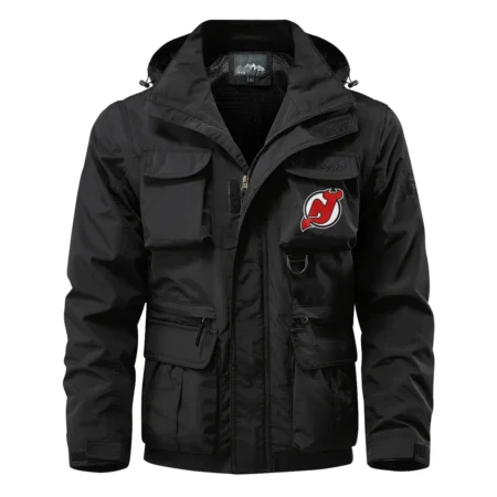 Collection Release New Jersey Devils National Hockey League Multi Pocket Jacket BLNHL260824A9NJD