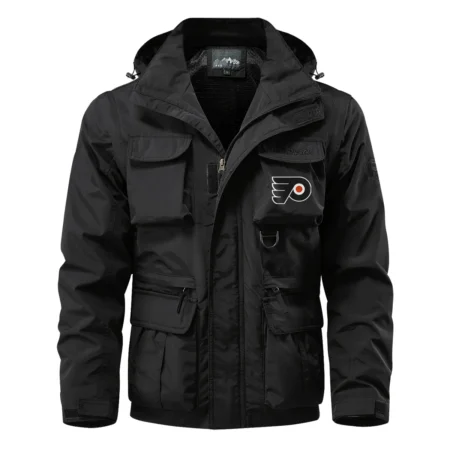 Collection Release Philadelphia Flyers National Hockey League Multi Pocket Jacket BLNHL260824A9PF