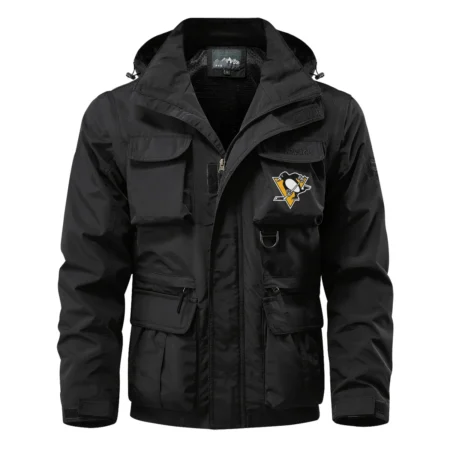 Collection Release Pittsburgh Penguins National Hockey League Multi Pocket Jacket BLNHL260824A9PP