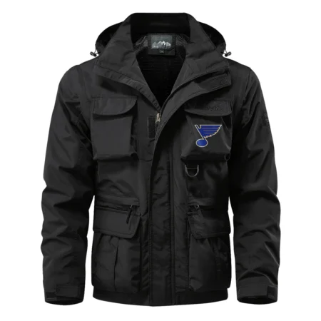 Collection Release St. Louis Blues National Hockey League Multi Pocket Jacket BLNHL260824A9SLB