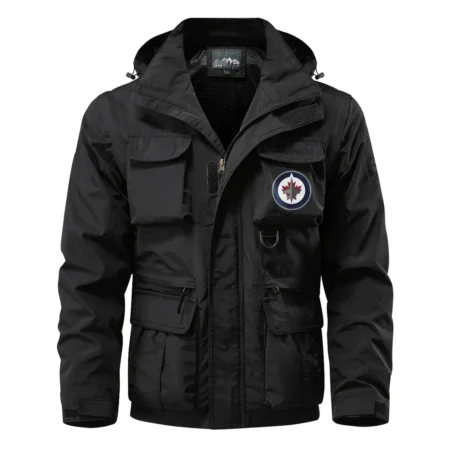 Collection Release Winnipeg Jets National Hockey League Multi Pocket Jacket BLNHL260824A9WJ