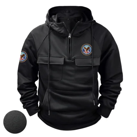 Collection Release Veterans Affairs Veteran Tactical Quarter Zip Hoodie BLVTR230824A2VA