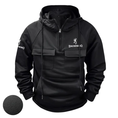 Special Release Browning Hunting Tactical Quarter Zip Hoodie QTHT160824A4BR