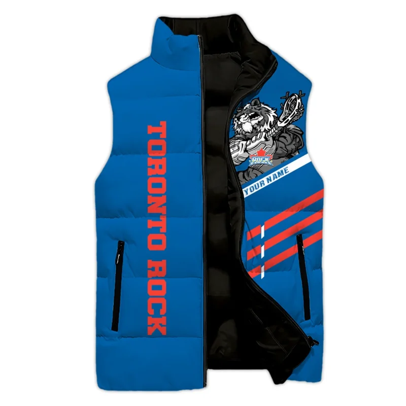 New Release Sleeveless Puffer Jacket Toronto Rock National Lacrosse League All Over Prints HONLL080824A01TOR