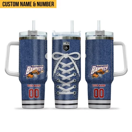 Gift For Fans Stanley 40 OZ Curved Tumbler Jeans Texture Sneaker Design Buffalo Bandits Buffalo Bandits National Lacrosse League All Over Prints HONLL160824T01BUF